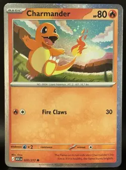 Pokemon TCG Ascended Heroes Charmander Cosmos Holo Promo #020/217 - Image 1