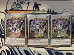 Yugioh Azure-Eyes Silver Dragon Platinum Secret Rare RA04-EN208 Near Mint x3 - Image 1