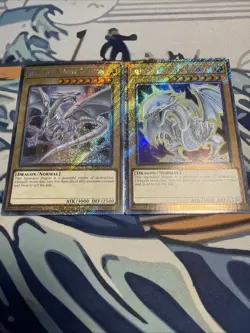 Yugioh Blue-Eyes White Dragon Platinum Secret Rare LOT RA04 - Image 1