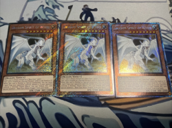 Yugioh Dragon Spirit of White Platinum Secret Rare RA04-EN265 x3 - Image 1