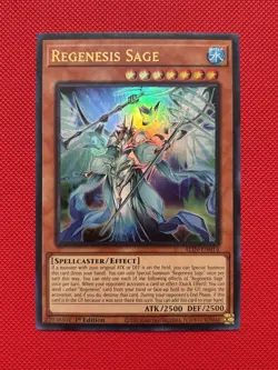 Yugioh! Regenesis Sage ALIN-EN014 Ultra Rare 1st Edition NM - Image 1