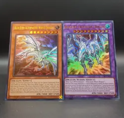Yu-Gi-Oh | 2 | Blue Eyes Twin Burst Dragon, Blue Eyes Alternative White Dragon - Image 1