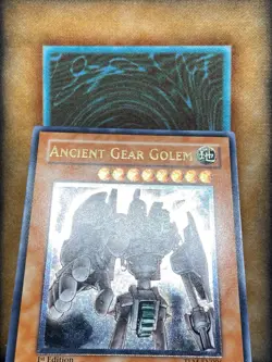 Yugioh Ancient Gear Golem TLM-EN006 Ultimate Rare 1st Ed NM - Image 3