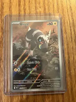 Pokemon TCG Blitzle Illustration Rare Holo White Flare English 114/086 - Image 1