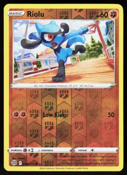 Riolu 078/172 Common Brilliant Stars Pokemon Reverse Holo Lightly Played - Image 1