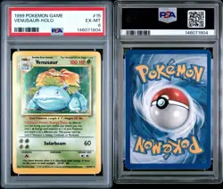 1999 Pokemon Base Set Unlimited - Venusaur 15/102 - Holo - PSA Graded: 6 - Image 3