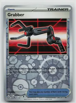 NM Grabber 162/165 Uncommon 151 Pokemon Reverse Holo - Image 1
