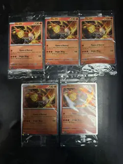 5x Ho-Oh 010/086 Galaxy GameStop Promo Stamped Sealed Pokemon Chaos Rising - Image 1