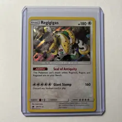 Regigigas 84/111 Pokemon Card Holo Rare Crimson Invasion 2017 LP-NM - Image 1