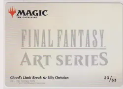 Cloud's Limit Break Art Card (Gold-Stamped Signature) Art Series: Final Fantasy - Image 2