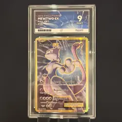 Mewtwo EX (Full Art) 103/108 Evolutions Holo ACE Grade 9 Mint Pokemon Card TCG - Image 1
