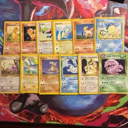 Vintage Pokemon TCG Old school 10 Card Lot Played - Image 1