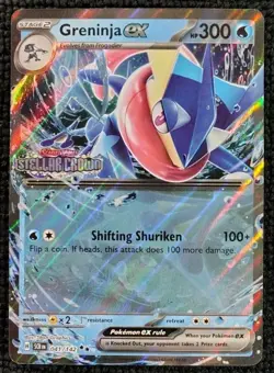 Greninja ex (Stellar Crown Stamped) 041/142 Miscellaneous Cards & Products Holo - Image 1