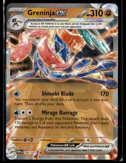 Greninja EX Twilight Masquerade Double Rare Card 106/167 - Image 1