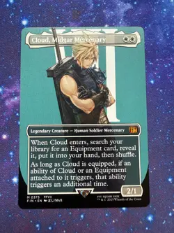 Cloud, Midgar Mercenary (Borderless) M FINAL FANTASY 375 NM - Image 1