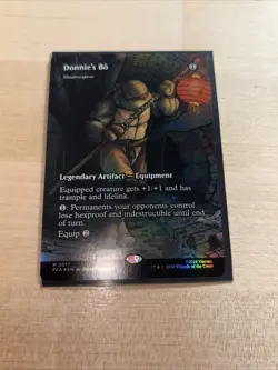 Donnie's Bo - Shadowspear (Borderless) - Teenage Mutant Ninja Turtles - Foil -NM - Image 1