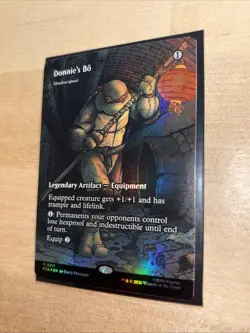 Donnie's Bo - Shadowspear (Borderless) - Teenage Mutant Ninja Turtles - Foil -NM - Image 2