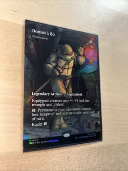 Donnie's Bo - Shadowspear (Borderless) - Teenage Mutant Ninja Turtles - Foil -NM - Image 3