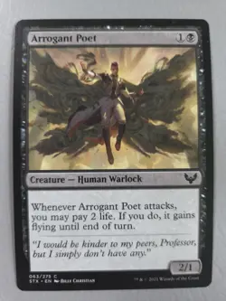MTG - Arrogant Poet - Strixhaven: School of Mages - Regular - C - 63 - NM - Image 1