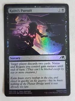Kaito's Pursuit #103 Kamigawa: Neon Dynasty Foil Magic the Gathering - Image 1