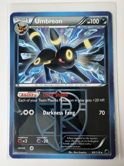 Umbreon - 64/116 - Rare - Plasma Freeze Pokemon TCG MP - Image 2