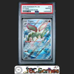 Flygon Pokemon Phantasmal Flames #101 Illustration Rare PSA 10 - Image 1