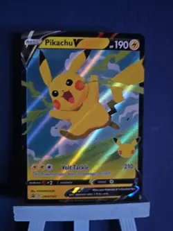 Pokemon TCG Pikachu V | SWSH143 SWSH: Sword & Shield Promo Card Near Mint - Image 3