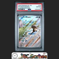 Paldean Wooper Pokemon Phantasmal Flames #102 Illustration Rare PSA 10 - Image 1