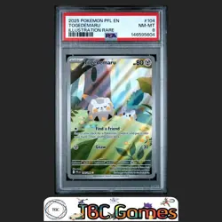 Togedemaru Pokemon Phantasmal Flames #104 Illustration Rare PSA 8 - Image 1