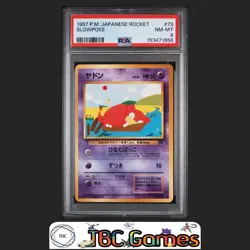 Slowpoke Pokemon Japanese Team Rocket #79 PSA 8 - Image 1
