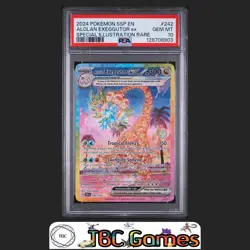 Alolan Exeggutor ex Pokemon Surging Sparks #242 Special Illustration Rare PSA 10 - Image 1