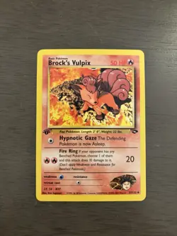 Brock's Vulpix - 1st Edition - 37/132 Gym Challenge - Pokemon TCG - 2000 - Image 1