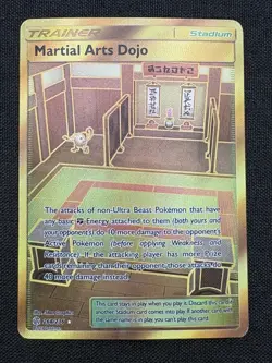 2019 POKEMON SUN & MOON COSMIC ECLIPSE #268 MARTIAL ARTS DOJO SECRET FULL ART - Image 4