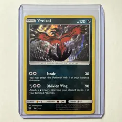 Yveltal 54/73 Holo Rare Pokemon Card Shining Legends 2017 LP-NM - Image 1