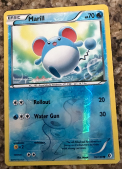 Marill 36/149 Boundaries Crossed Reverse Holo Pokemon TCG NM/LP - Image 1