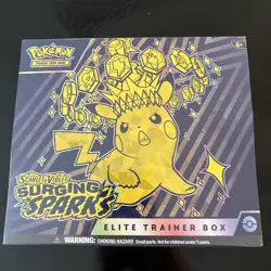 Pokemon Scarlet & Violet Surging Sparks Elite Trainer Box Pikachu English 2024 - Image 1