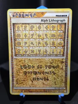 Pokemon HeartGold & SoulSilver Alph Lithograph One NM - Image 1
