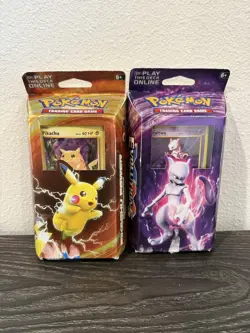 Pokemon TCG XY LOT Evolutions Pikachu Power Mewtwo Mayhem Theme Decks Sealed 820650801600 - Image 1