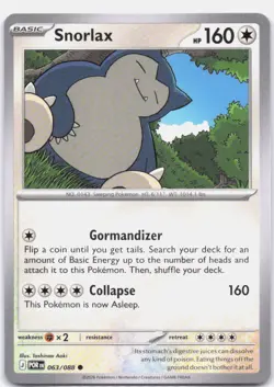 Snorlax 063/088 Common Perfect Order Pokemon Near Mint - Image 1