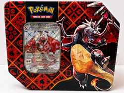 Pokemon TCG Paldean Fates Shiny Charizard Ex Tin Factory Sealed - Image 1