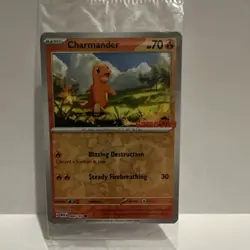 Sealed Pokemon Charmander GameStop Exclusive Promo Reverse Holo 004/165 - Image 1