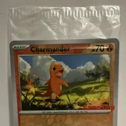 Sealed Pokemon Charmander GameStop Exclusive Promo Reverse Holo 004/165 - Image 2