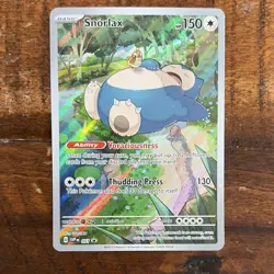 Pokemon Snorlax Promo Full Art Holo 051 Scarlet & Violet Thudding Press - Image 1