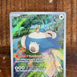 Pokemon Snorlax Promo Full Art Holo 051 Scarlet & Violet Thudding Press - Image 3