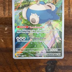 Pokemon Snorlax Promo Full Art Holo 051 Scarlet & Violet Thudding Press - Image 4
