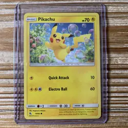 Pikachu 19/68 Hidden Fates Common Pokemon Card 2019 LP-NM - Image 1