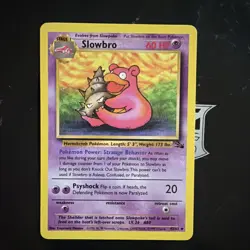 Slowbro 43/62 Uncommon Fossil Pokemon Card D1 - Image 1