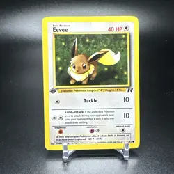 Pokemon Card - Eevee Team Rocket 1st Edition 55/82 Common Non Holo - Image 1