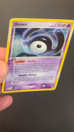 Pokemon Card - Unown (H) Unseen Forces H/28 Holo Rare H/28 - LP - NM - Image 2