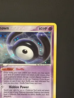 Pokemon Card - Unown (H) Unseen Forces H/28 Holo Rare H/28 - LP - NM - Image 3